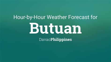 butuan weather tomorrow|Hourly Weather Forecast for Butuan .
